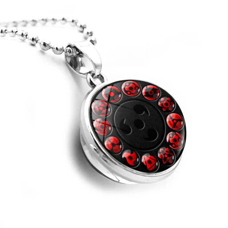 Калейдоскоп глаза фото стеклянный шар кулон ожерелье в стиле японского аниме