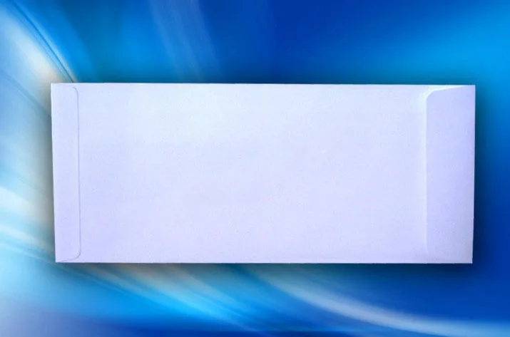 

sell stock envelopes 100pcs white blank ZL 114x228mm envelopes