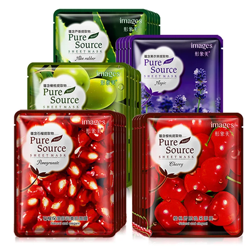 

images Red Pomegranate lavender Aloe Cherry Olive Face Masks Moisturizing Whitening Anti Aging Skin Care Wrapped Facial Mask