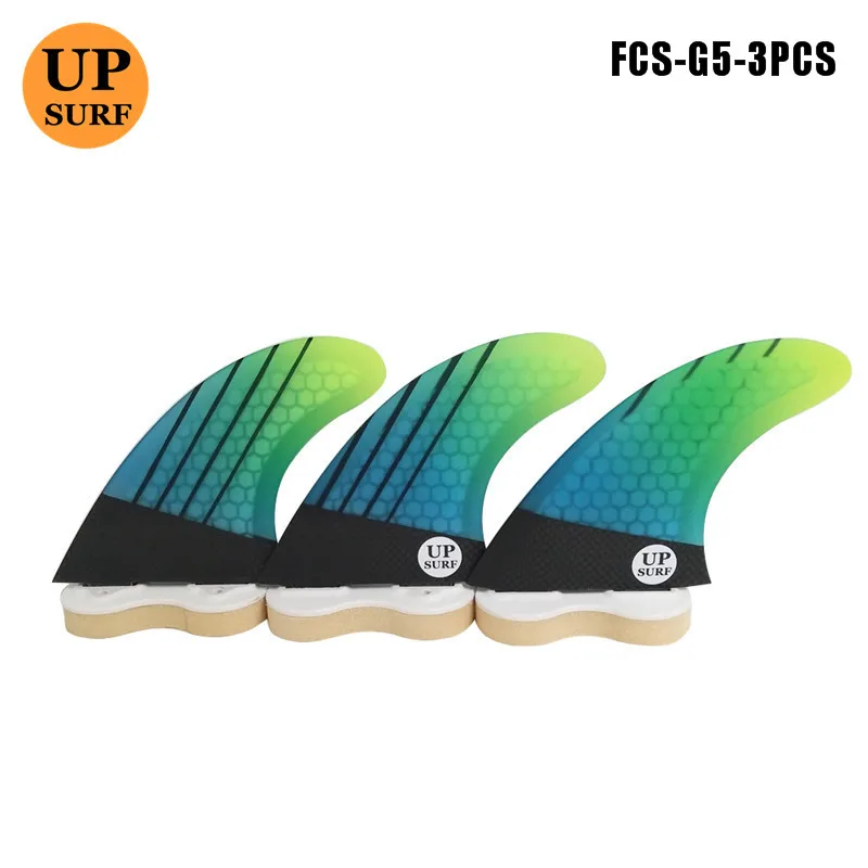 Upsurf логотип FCS плавники G3/G5/GL с винтами и ключ плавники сумка для серфинга сотовый плавник Стекловолокна Плавники FCS Quilhas плавники