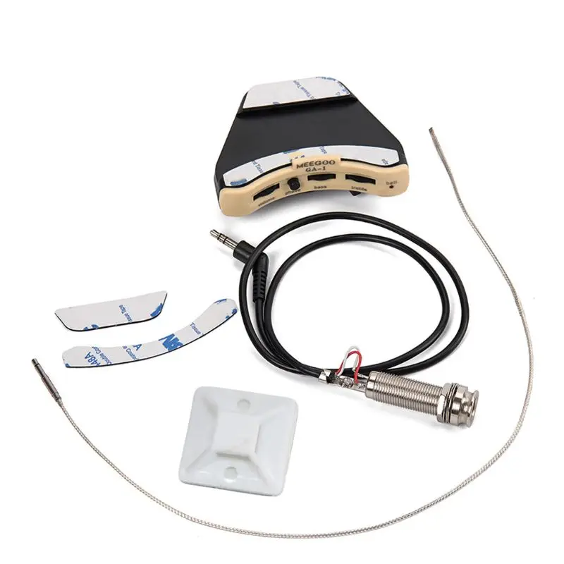 

Акустическая гитара звуковое отверстие Preamp Piezo 3 Band Pickup Eq с микрофоном U2JB