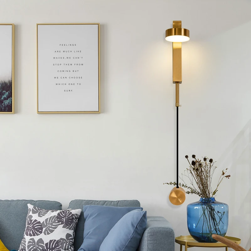 Современная светодиодная настенная лампа прикроватный светильник для спальни