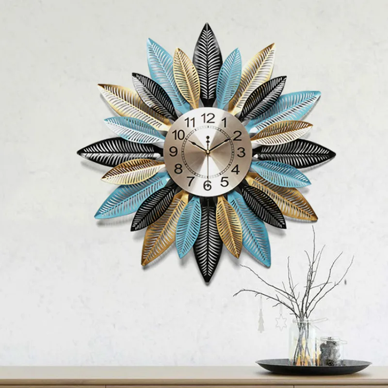 

Large Wall Clock European Art Modern Design Silent Simple Creative Living Room Wall Clock Reloj Pared Home Decoration DA60WC