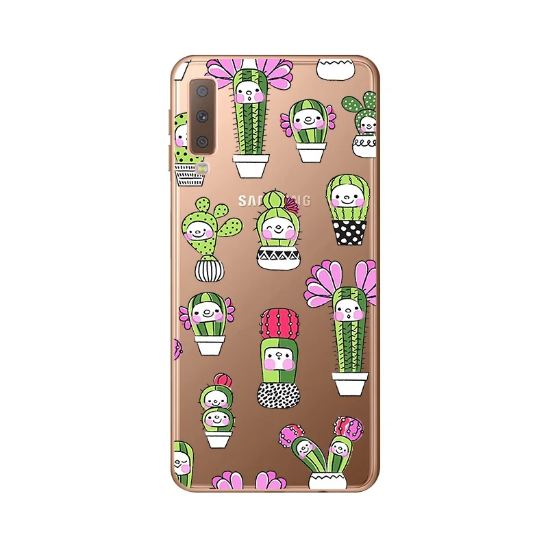 Silicone Case For Samsung Galaxy A7 2018 Soft TPU Back Shell Phone Cover A750 A750F 6.0 inch |