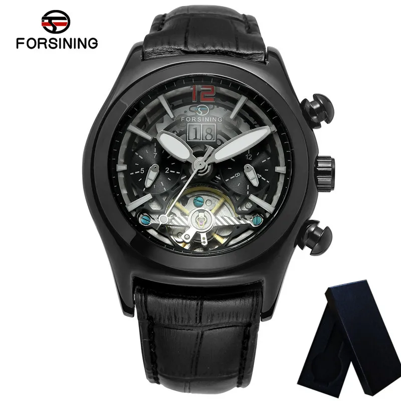 Часы наручные FORSINING Мужские автоматические механические Спортивные роскошные в