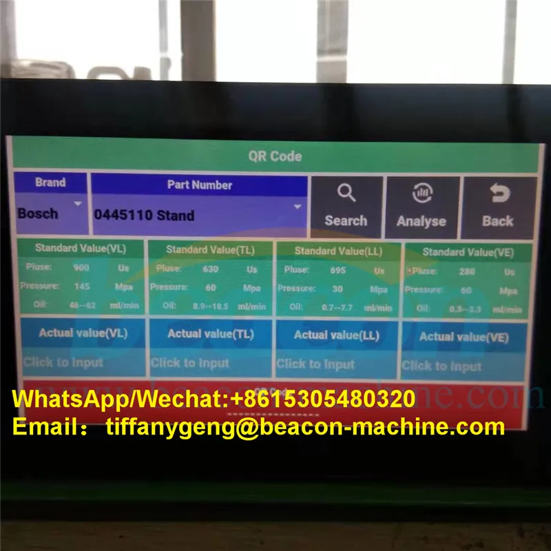 

QR1000 common rail diesel fuel PIEZO injector tester simulator QR injector coding tester