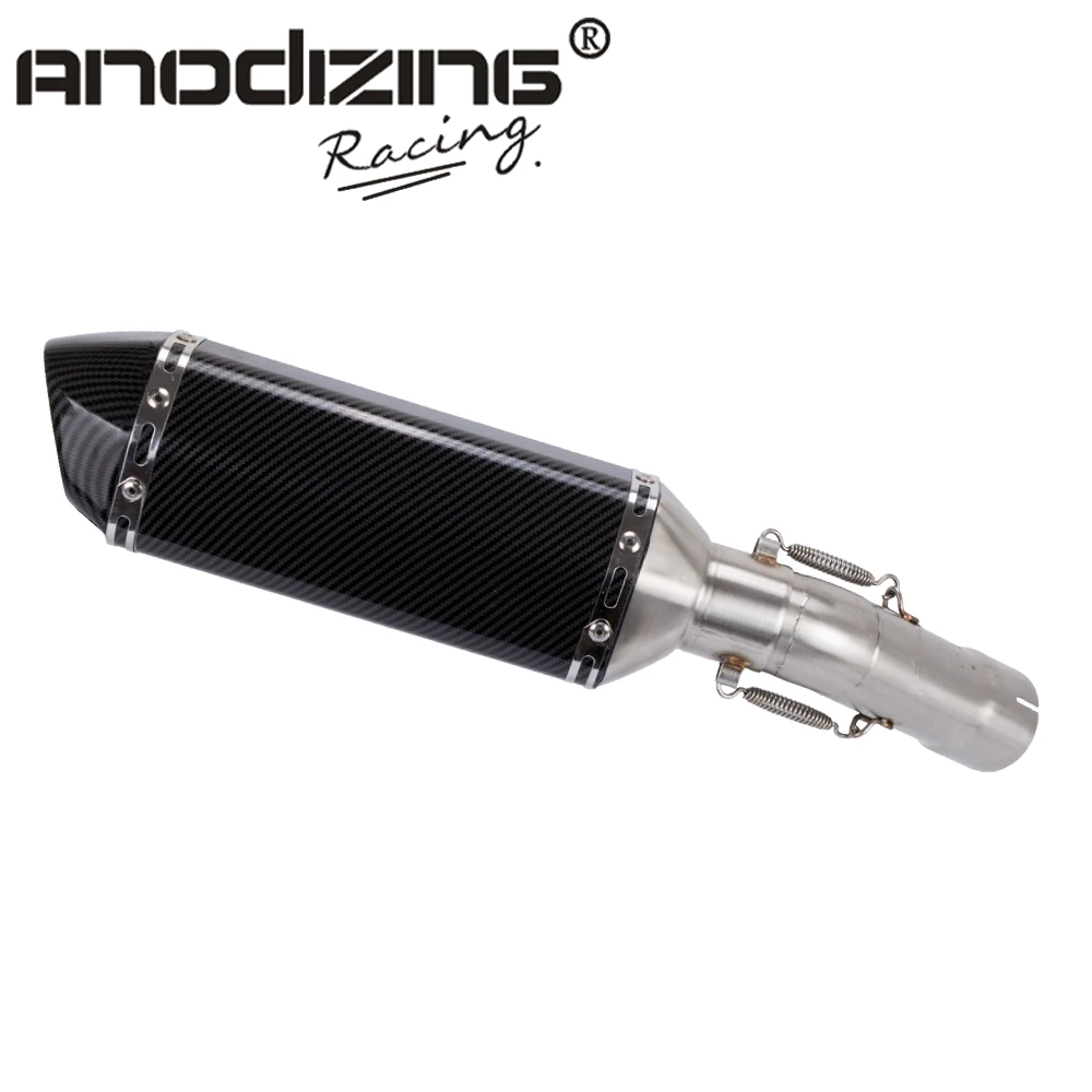 

Motorcycle Exhaust System Slip On Middle Pipe Link Muffler For YAMAHA FZ8 FZ8N FZ800 FAZER 2010-2015 Slip-On