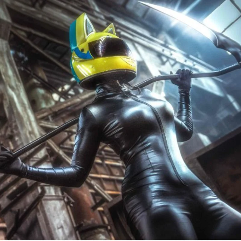 

Super hot WOMENGAGA sexy girl female leather Pu Jumpsuits cosplay uniform show Policewoman fashion korean women C7Q3