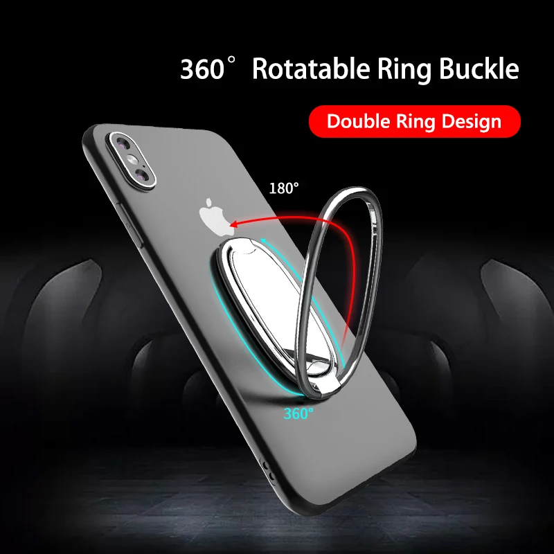 foldable adjustable phone double ring finger holder 360 degree rotate magnetic car desktop stand holder for iphone xiaomi huawei free global shipping
