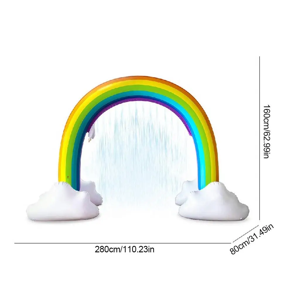 

Children's PVC Inflatable Sprinkler Toy Rainbow Water Spray Arch Yard Safe Large Summer Water Spray For Outdoor Use
