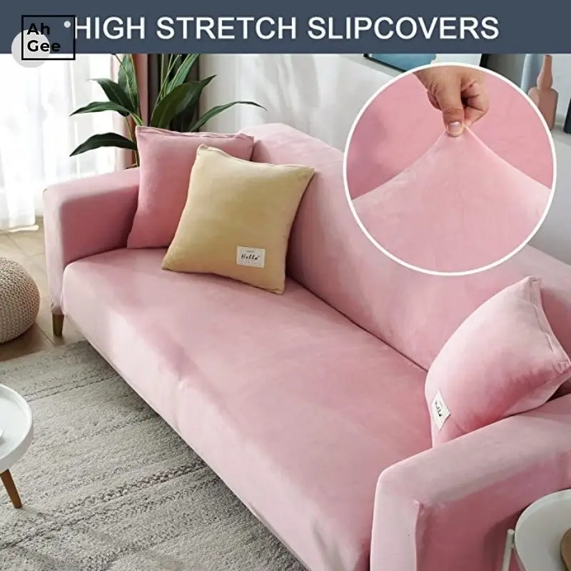 Эластичные Чехлы для кресел растягивающийся чехол дивана в гостиную бархатный