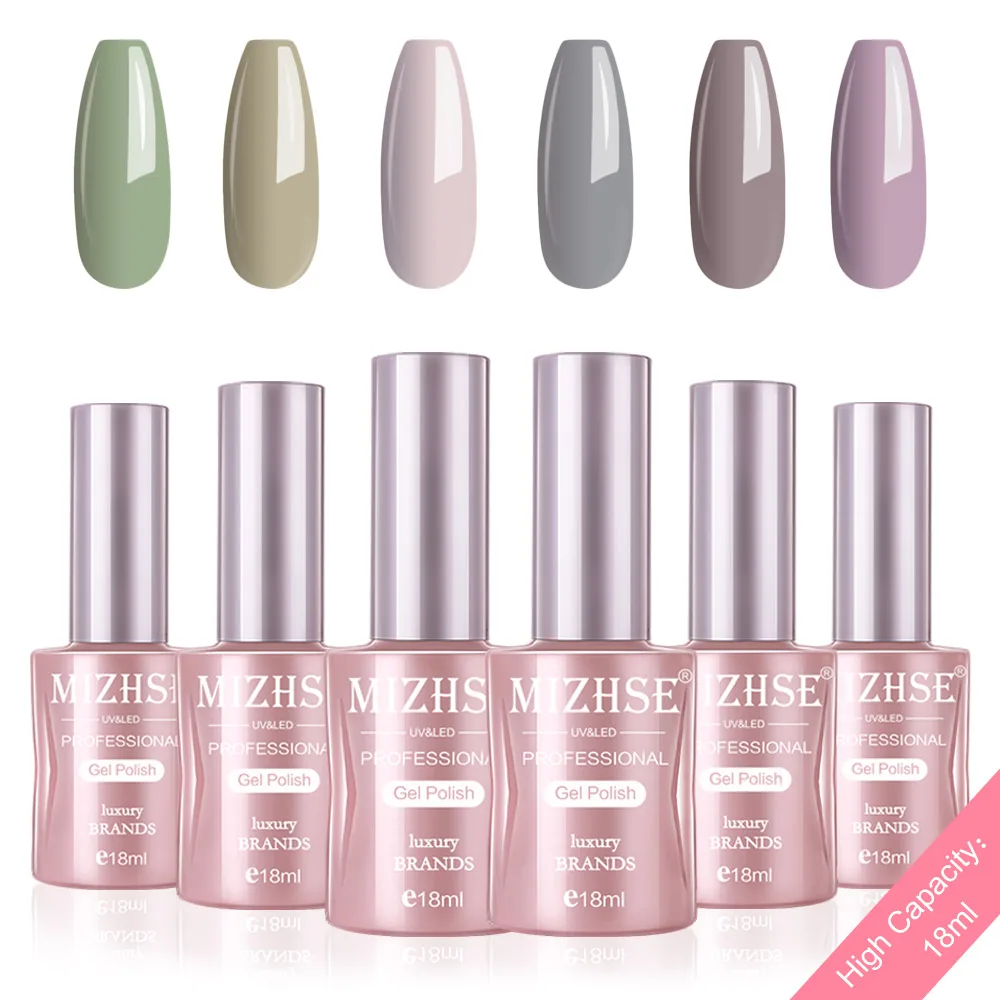 P10 MIZHSE Гель-лак набор УФ-наконечники Vernis Полупостоянный Гель-лак лаковое гелевое покрытие для ногтей длительный Чистый Цвет Гель-лак подарочная коробка - Цвет: P10