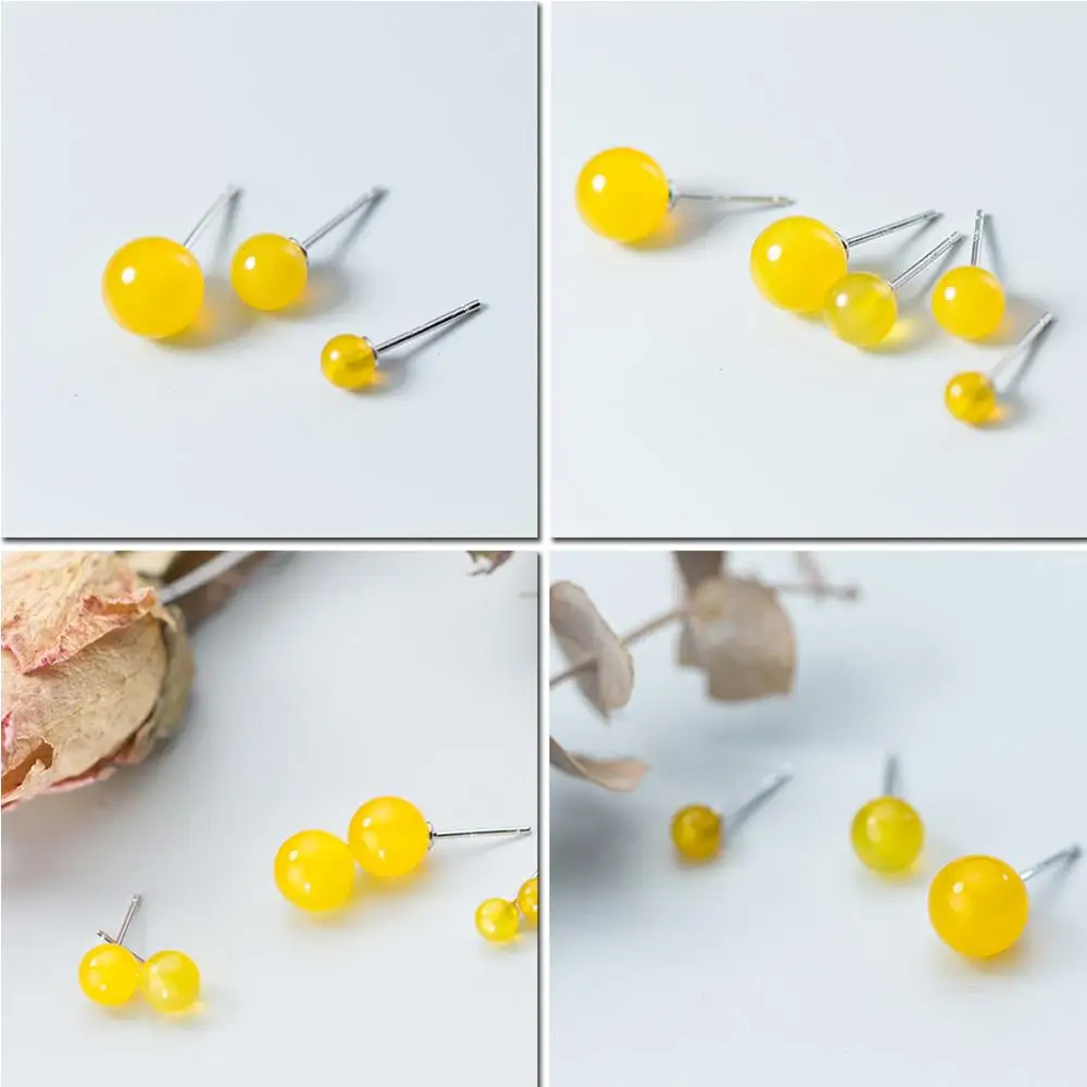 Женские серьги гвоздики LicLiz из стерлингового серебра 925 пробы с белым жемчугом и