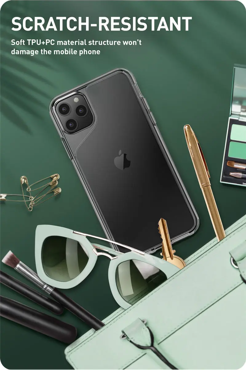 Чехол для iPhone 11 Pro Max 6,5 Дюймов( выпуск) i-Blason Halo серии устойчивый к царапинам ТПУ бампер+ прозрачная задняя крышка чехол