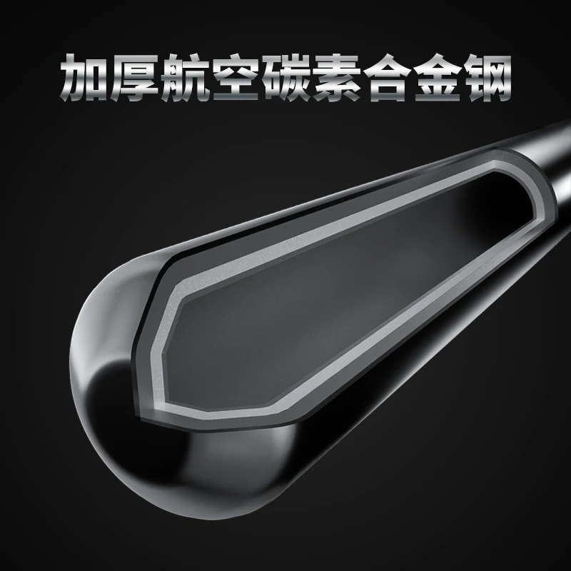 

Thickened Alloy Steel Black Baseball Bat Baseball Bat Iron Rod Car Self-Defense Baseball Bat