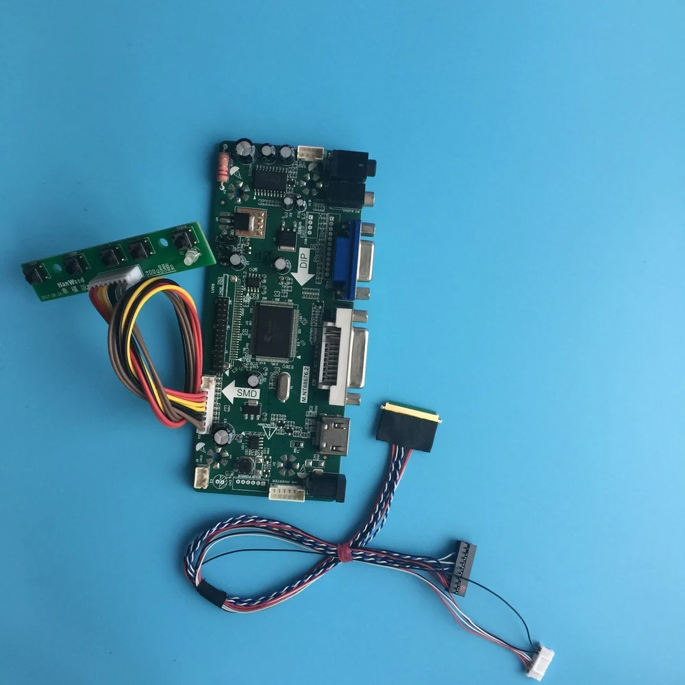 Набор для B133XW01 V1 HDMI VGA DVI панель аудио карта DIY LED ЖК-контроллер плата 40pin LVDS монитор