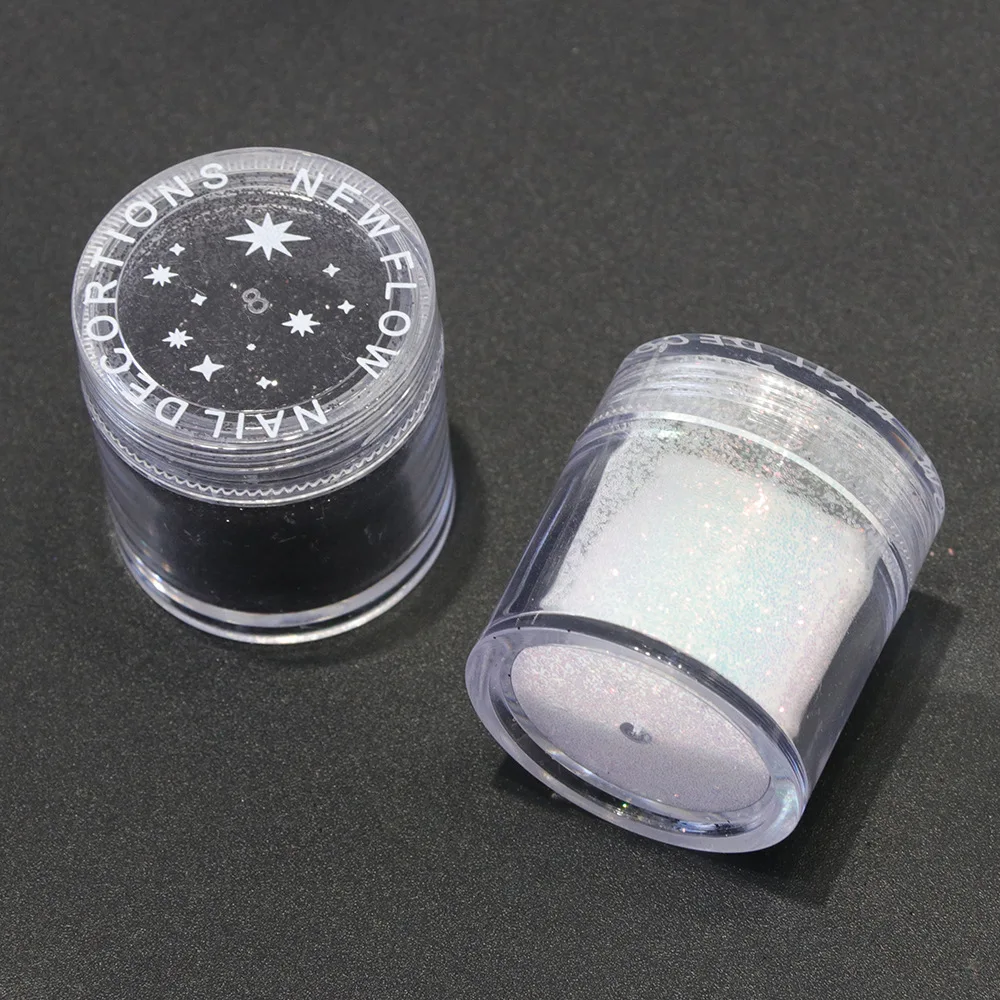 Msare сахарный песок для маникюра блестящий порошок черный белый набор 4 г 2шт УФ