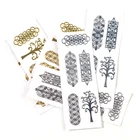 Медная наклейка JF162, Священная Геометрическая, оргонитовая Цветочная Древо жизни для энергетической башни, пирамида, эпоксидная смола, художественные изделия