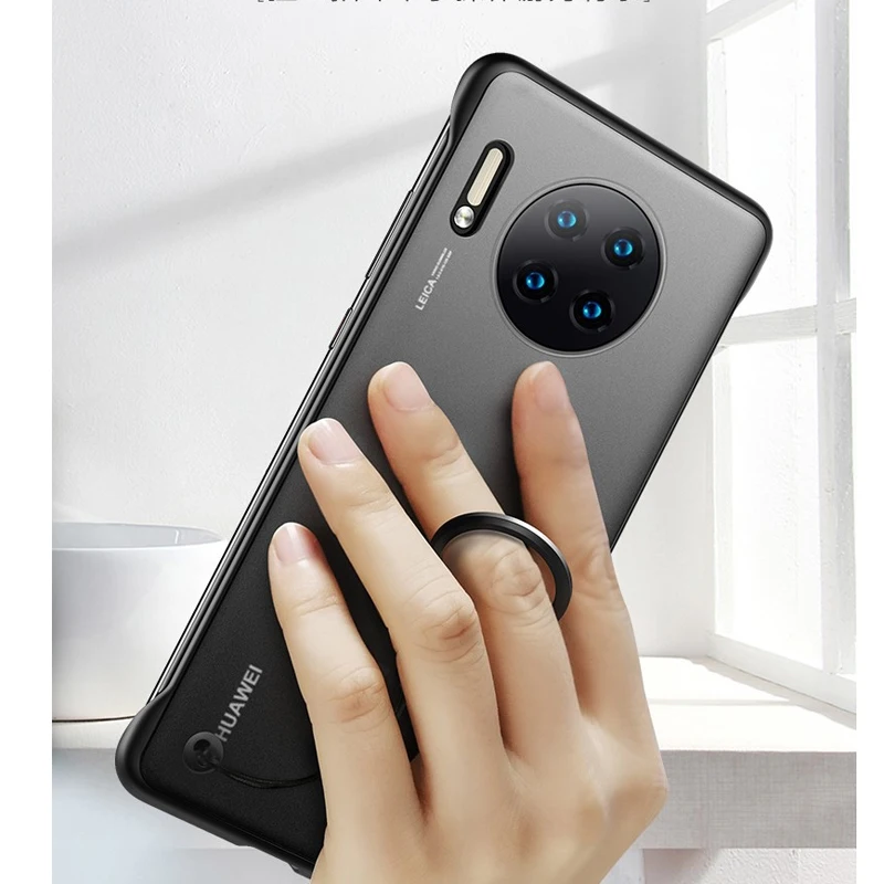 Чехол для Huawei Mate 30 Pro 5G P30 P20 Honor 20 V20 Nova 5T противоударный матовый безободковый