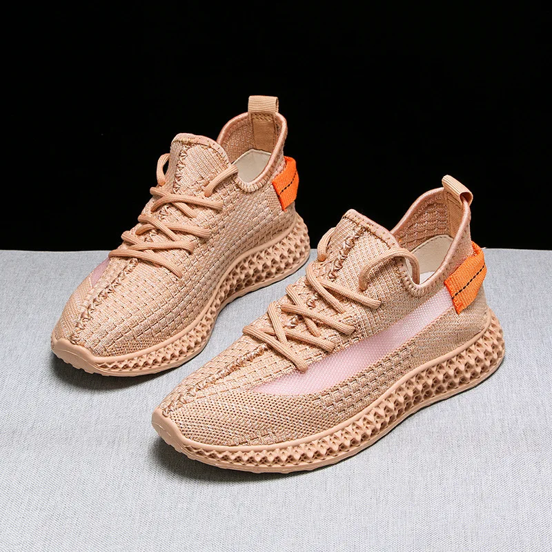 

Fashion sports shoes ladies 2021 new breathable mesh shoes pink women's casual Running Training Footwear Lightweight Vulcanize