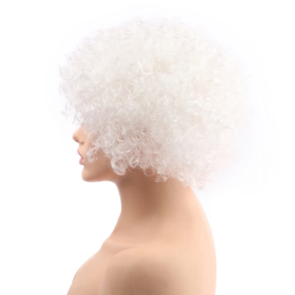 Бесплатная красота 12 &quotкороткий белый синтетический Ретро Хиппи 70s 80s диско