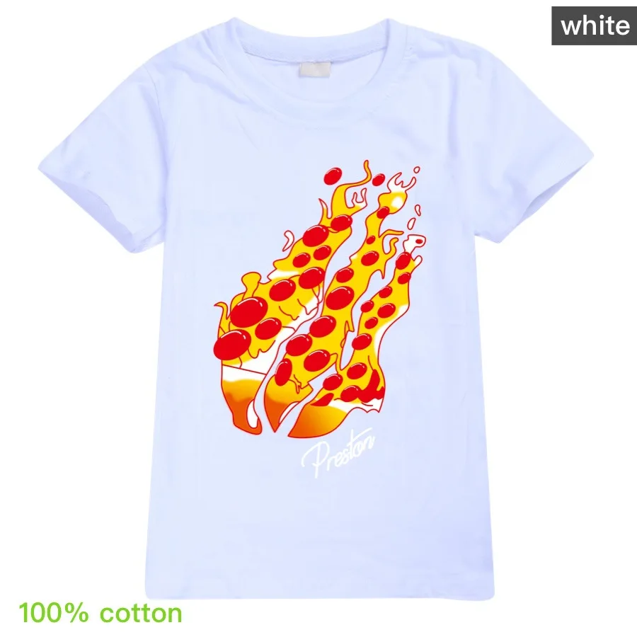 Детская летняя хлопковая футболка с коротким рукавом в стиле Preston Play для