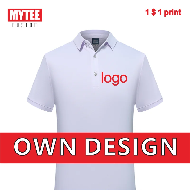 Мужская футболка-поло MYTEE с вышитым логотипом на заказ дышащая футболка для