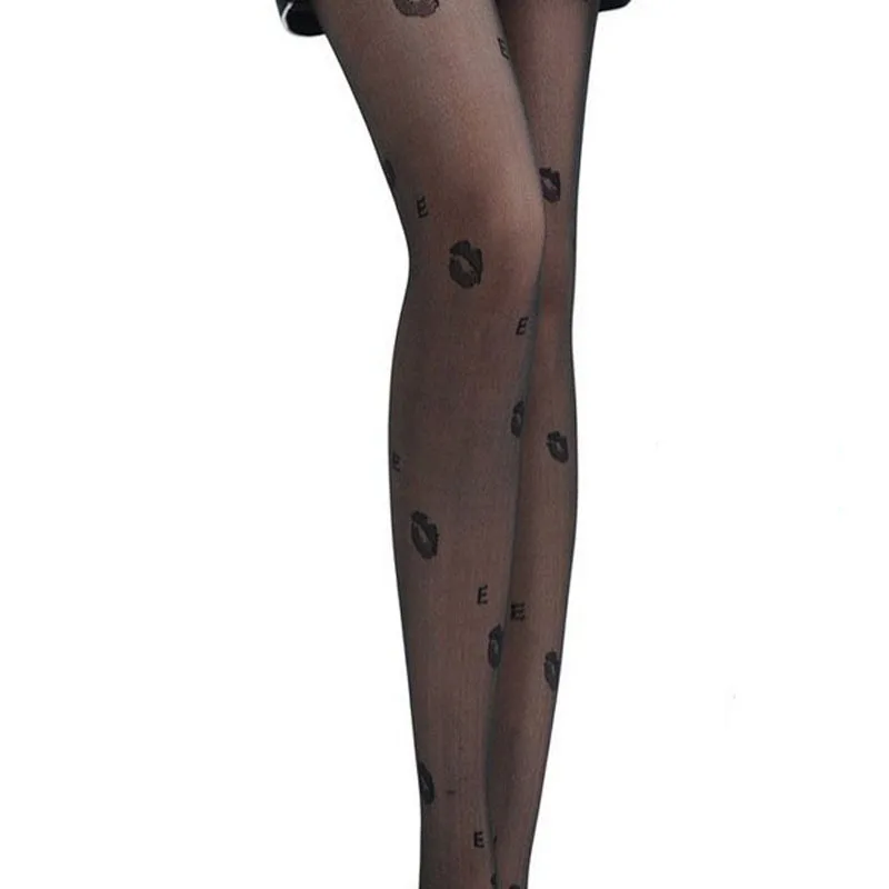 1 шт. красивые женские сексуальные черные глянцевые чулки колготки с принтом