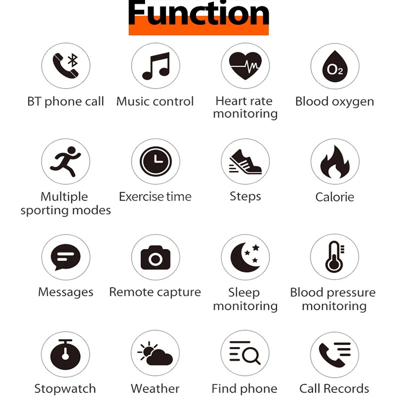 

2020 New Hyperboloid Screen Bluetooth Call Music Smart Watch Fitness Tracker Message Reminder Smartwatch For Android IOS