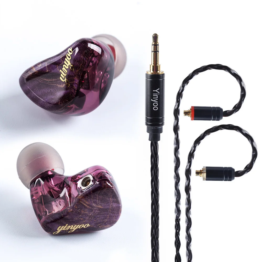 Yinyoo HX5 1DD+ 3BA гибридные наушники в ухо HIFI DJ монитор для бега спортивные наушники для V80 ZST AS10 ZS10 CCA C10 C16 QT5