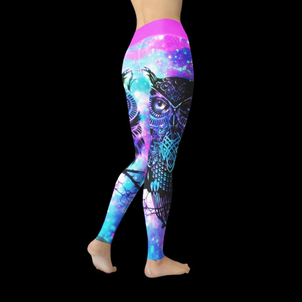 Лето 2019 простые леггинсы с мультяшным принтом Индивидуальные Леггинсы для