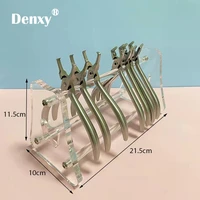 denxy 1pc thick high quality dental pliers stand clear acrylic instrument rack pliers shelf dental accessories