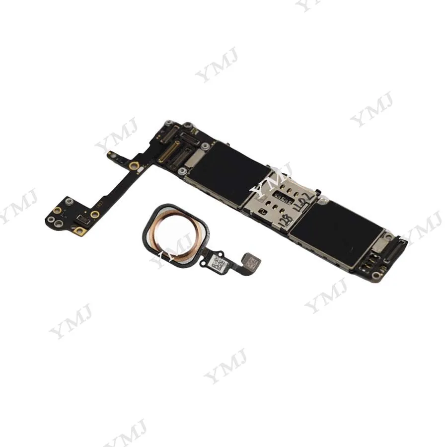 

16G 64G 128G Original Unlock For iPhone 6S 4.7'' Motherboard Fingerprint Touch ID Free iCloud Logic Board White Gold Black Pink