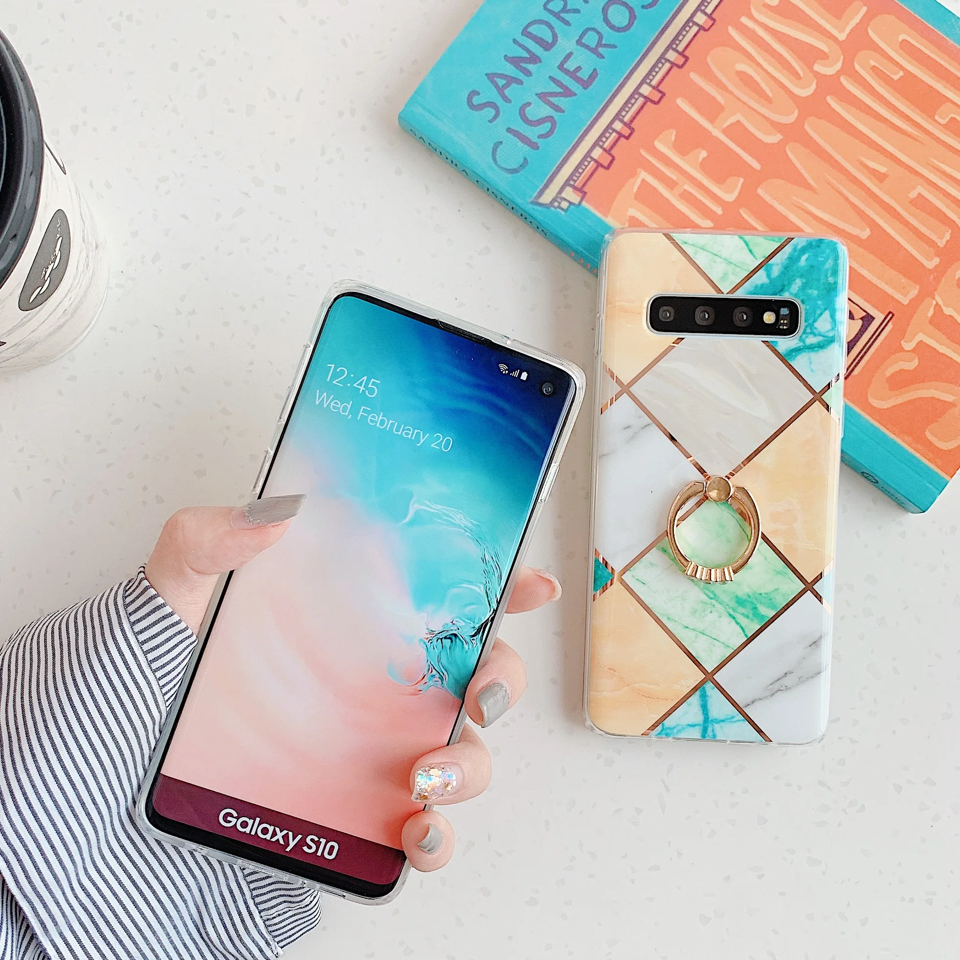 Чехол для Redmi 7 note мраморный чехол Sumsung A40 A50 A70 S10E S9 S8 Note10 Plus Силиконовый ТПУ с