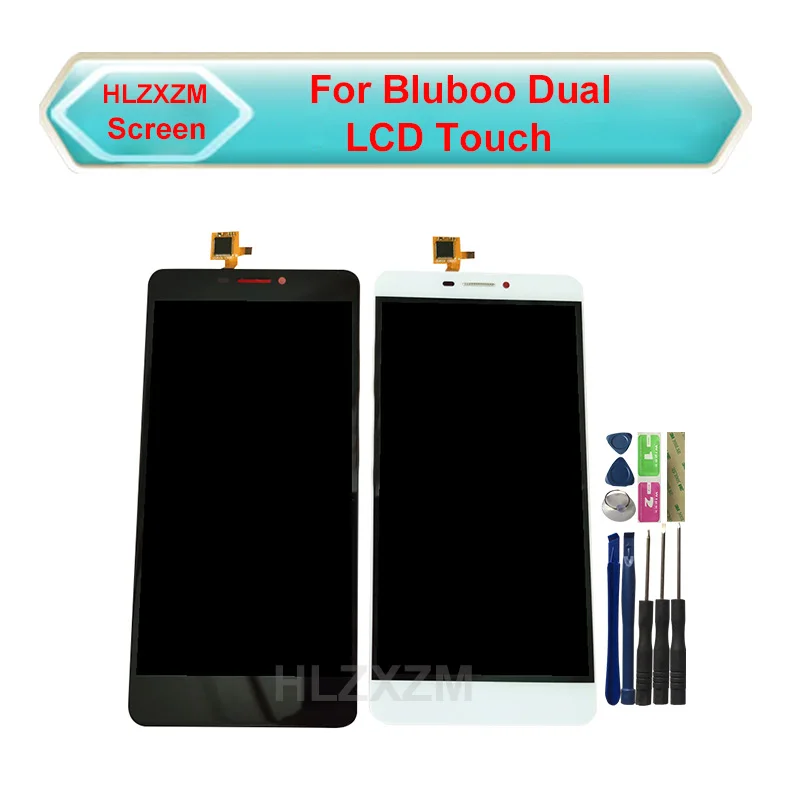 Для Bluboo двойной ЖК-дисплей с кодирующий преобразователь сенсорного экрана в