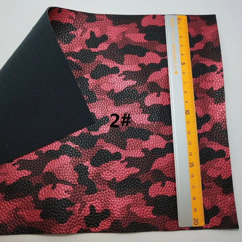 1 шт 21х29см синтетический Letaher напечатанный военный зерна PU кожа для изготовления