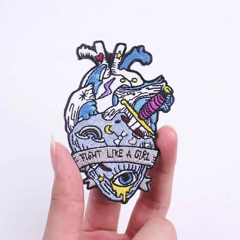 Патчи с цветами на руку патчи утюгом для одежды аппликации в виде сердца стиле