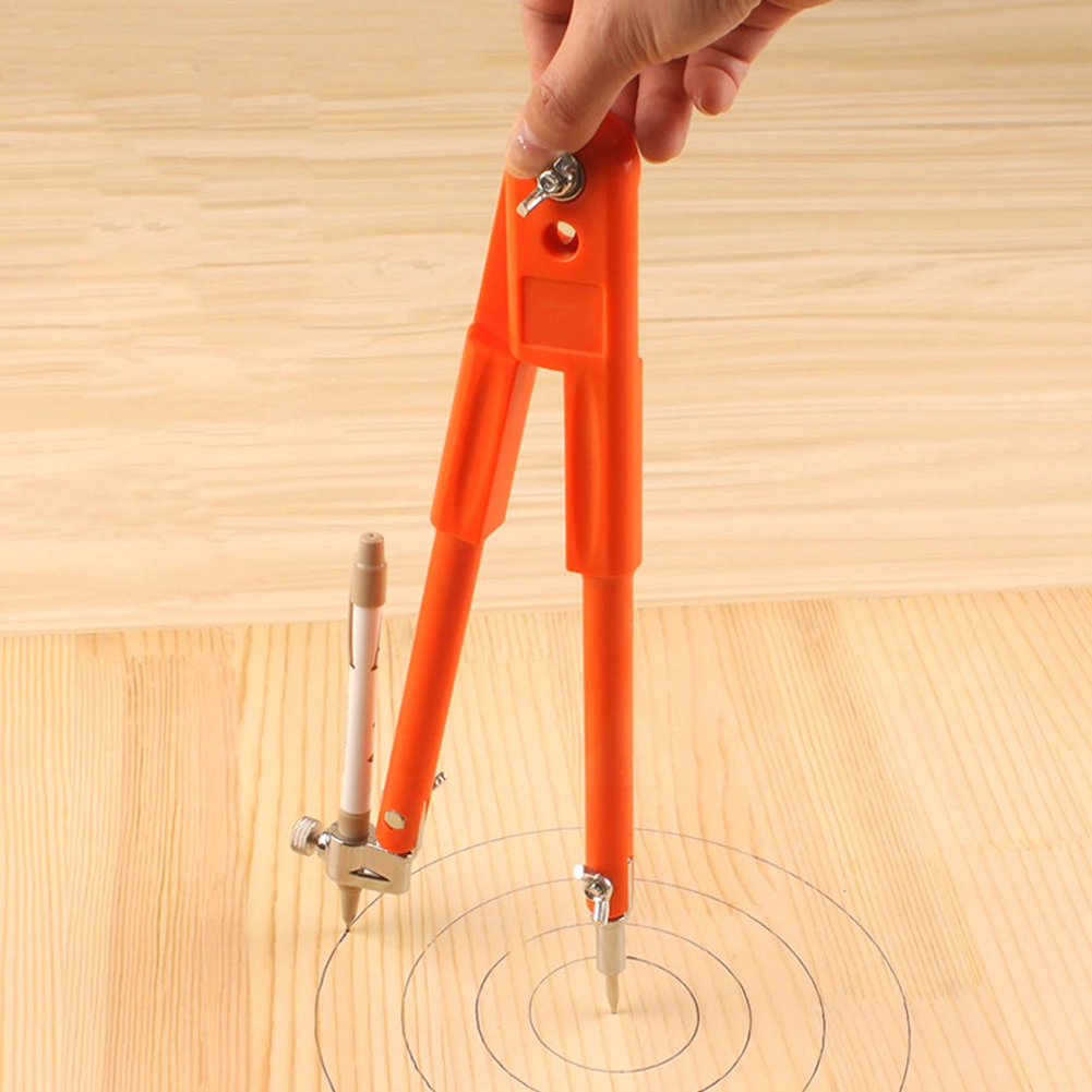 

Stock--Carpenter Precision Pencil Compasses Large Diameter Adjustable Dividers Marking And Scribing Compass For Woodworking New