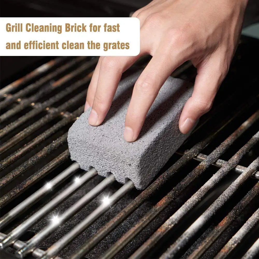 

3Pack Griddle Grill Cleaning Brick Safely And Quickly Cleaning Flat Top Grills Or Griddles Grate Easily Removes Stubborn