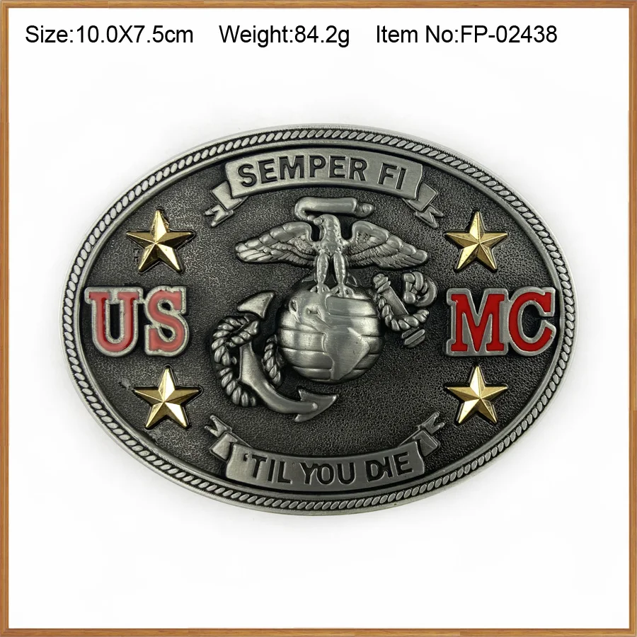 Пряжка для ремня BuckleClub американская военная ковбойская в стиле милитари с