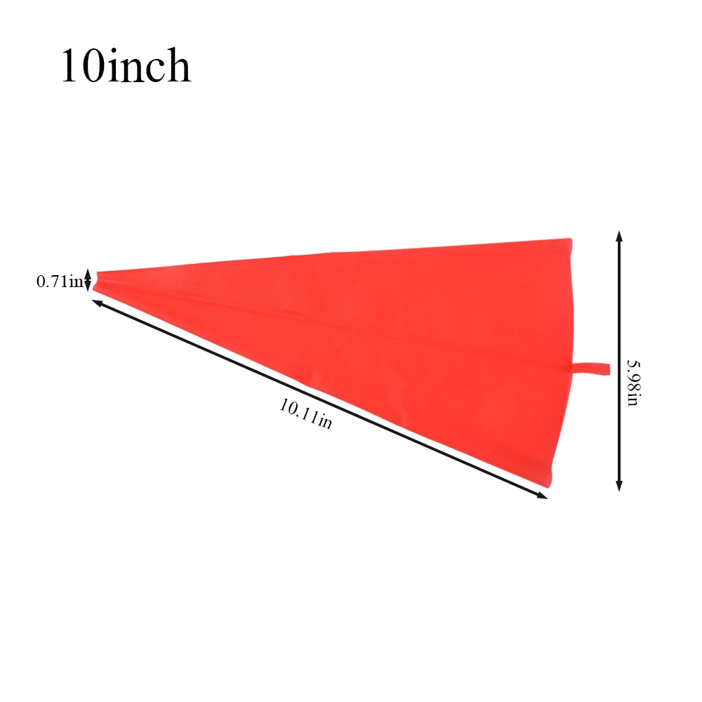 

5 Sizes Red Silicone Piping Bag Reusable Icing Cream Pastry Bags Cake Decorating Tool DIY Fondant Sugar Craft Hanging Bags New
