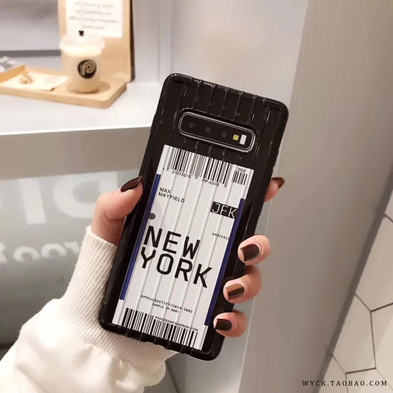 Aoweziic простой индивидуальный текст для Samsung S10 Note10 + S8plus S9 чехол телефона Note9 note8
