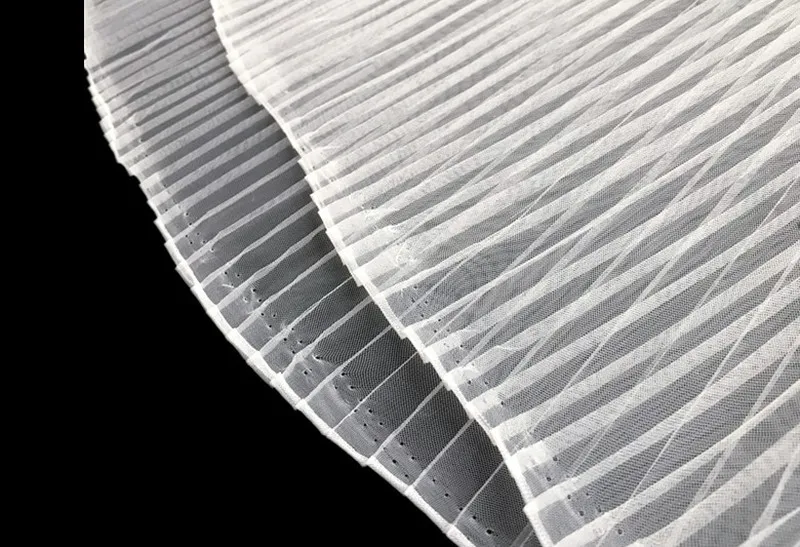 1Y/lot off white Pleated mesh fabric lace dress skirt clothing accessories | Дом и сад
