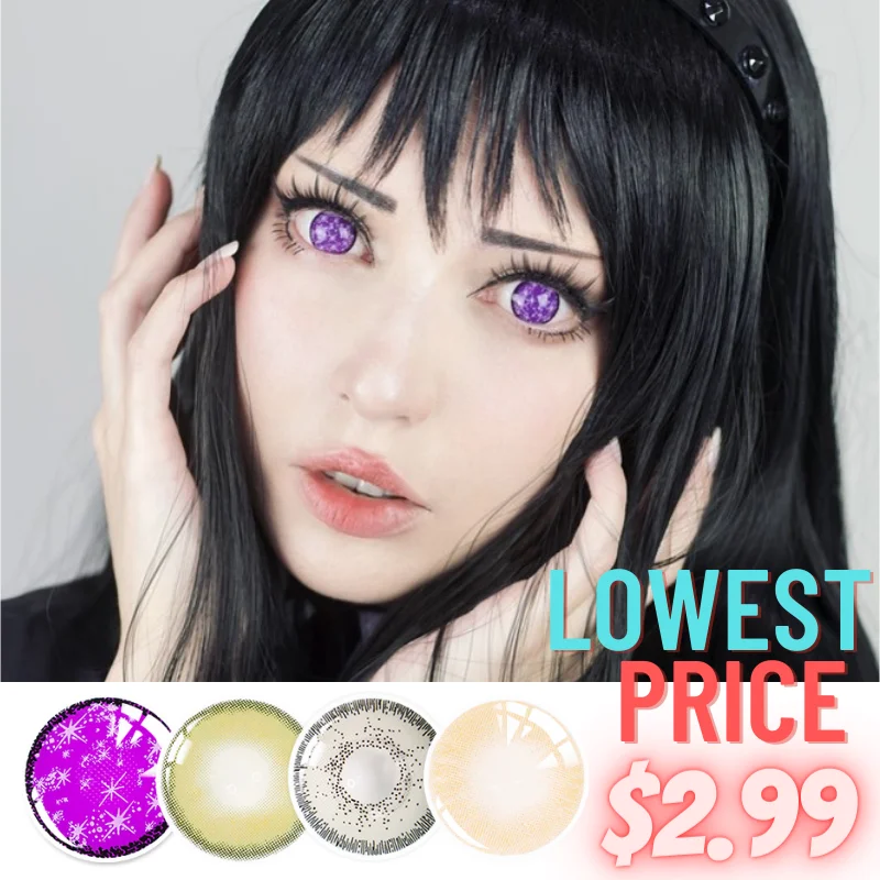 2 шт./пара UYAAI линзы для косплея натуральные цветные контактные глаз розового и