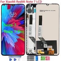 6 3 inch origianl lcd for xiaomi redmi note 7 lcd display touch screen wtih frame assembly for redmi note 7 pro lcd repair parts