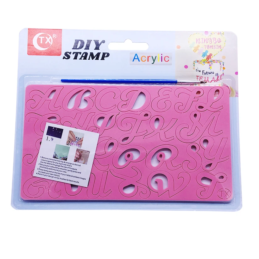 Акриловая рельефная форма для Хэллоуина Рождественская буква номер мальчик