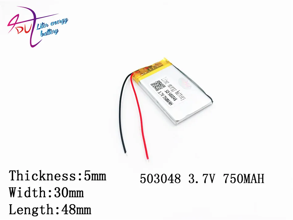 3 7 v 750mah 503048 503050 литий-полимерный Li-po перезаряжаемый аккумулятор Diy для Mp3 Mp4 Mp5 Gps edio