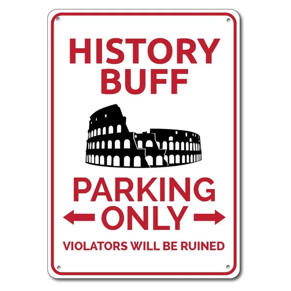 

Металлический жестяной знак с надписью «History Buff», подарок «History Buff», парковочный знак «History Buff», «История мира»