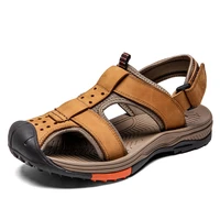 vastwave summer cow leather shoes man handmade outdoor mens sandals beach shoes soft luxury casual sandals shoes sandalias