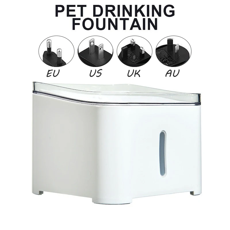 

2L Pet Cat Automatic Water Fountain Feeder With LED Electric Dog Drinking Bowl Feeders Drink Filter Water Purifier Drinker